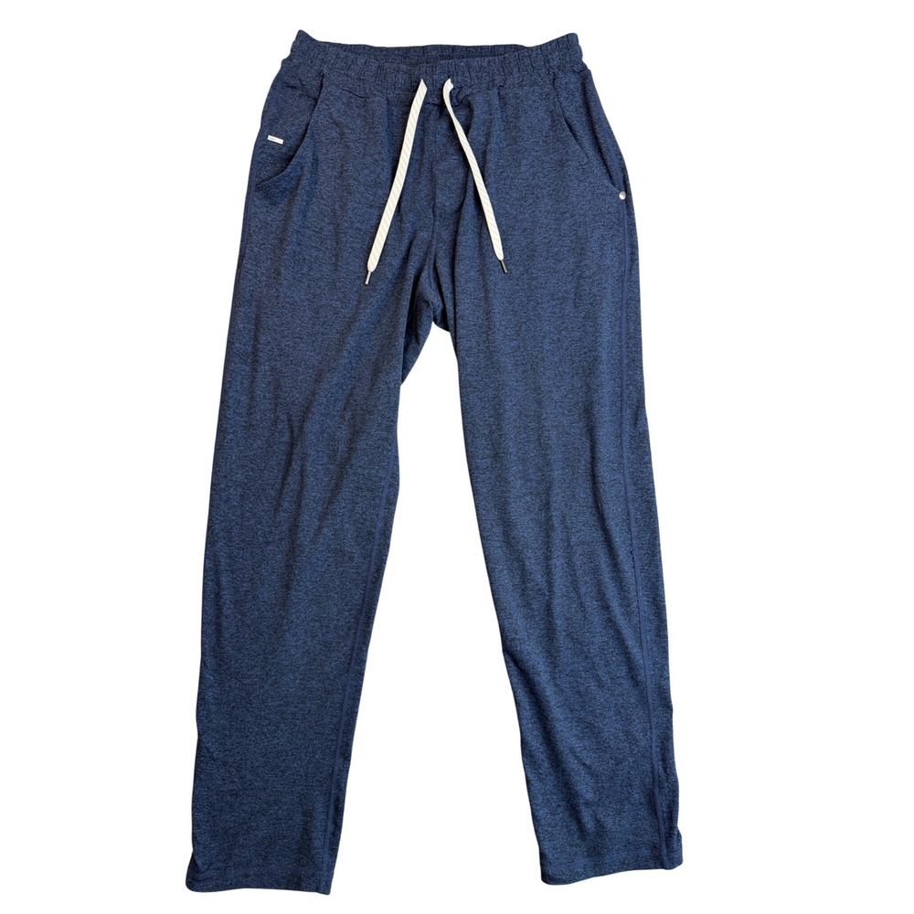 Vuori Ponto Performance Pant Navy Blue Midnight Heather Mens M Soft Dreamknit